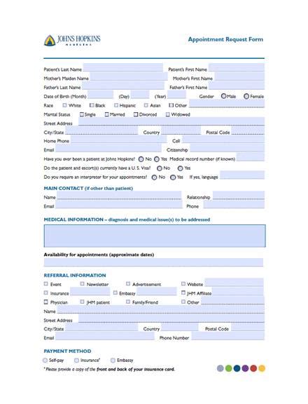 Medical Appointment Sheet 5 Examples Format Pdf