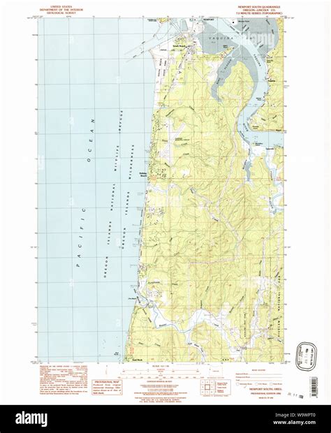 Newport oregon map Cut Out Stock Images & Pictures - Alamy