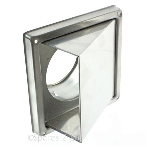 Wall Air Vent Extractor 4 Outlet Stainless Steel Bathroom Cowl Non Return Flap Ebay