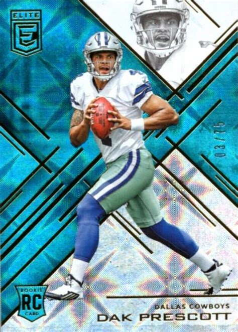 Dak Prescott 2016 Elite Teal 190 Price Guide Sports Card Investor