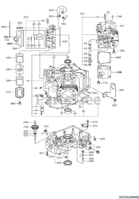 Subaru Robin Eh Vc Eh Subaru Robin Engine Crankcase