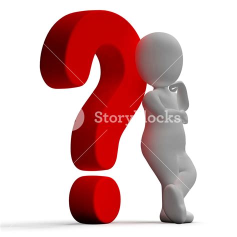 Question Marks And Man Showing Confusion Or Unsure Royalty Free Stock Image Storyblocks