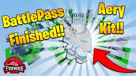 Roblox Bedwars Aery Kit Season 3 Battlepass Complete Youtube