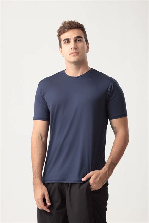 Camiseta Dryfit Masculina Azul Marinho Loja Baziko