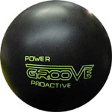 Brunswick Power Groove ProActive Black Bowling Ball - 123Bowl