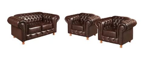 Conjunto De Sof E Poltronas Lu S Xv Chesterfield Capiton Mercadolivre