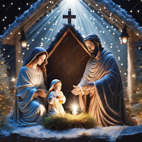 Premium Photo | Nativity scene with Jesus