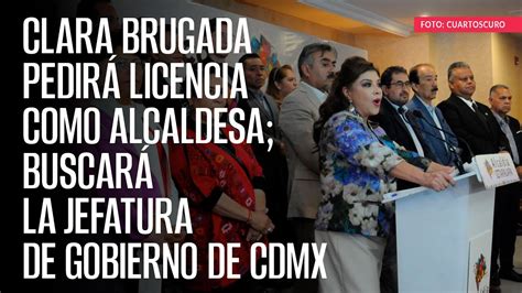 Clara Brugada Pedirá Licencia Como Alcaldesa Buscará La Jefatura De