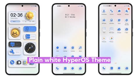 Plain White Hyperos Theme For Xiaomi With Dynamic Minimal Ui Hyperos