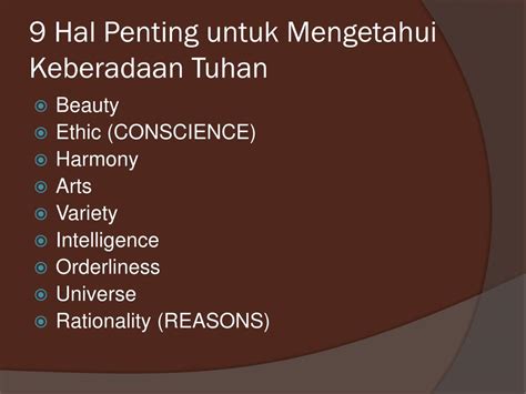 existence  god keberadaan tuhan powerpoint