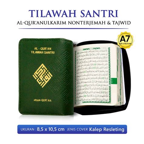 Jual Alquran Kecil Non Terjemah Ukuran A7 Al Quran Tilawah Santri Kalep