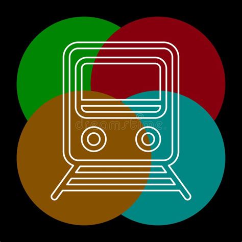 Icono Ferroviario Tren Del Vector Estaci N De Tren Ilustraci N Del