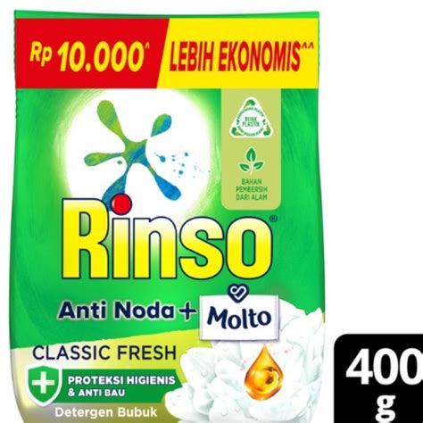 Jual Rinso Detergen Bubuk Anti Noda Molto Classic Fresh Perfume