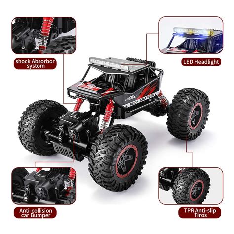 TEMI RC Cars 1 14 Scale Remote Control Car 4WD Dual Motors Rock