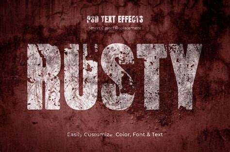 Efecto De Texto Grunge Archivo Psd Premium