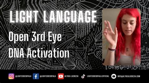 Pleiadian Light Language Open 3rd EYE DNA Activation YouTube