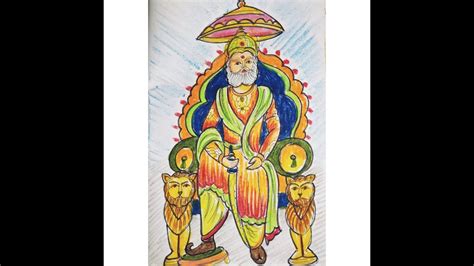 Shree Maharaja Agrasen Ji Drawing Oil Pastels Youtube