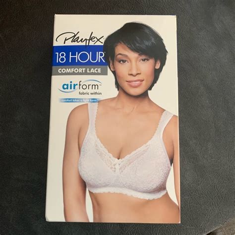 Playtex Intimates And Sleepwear Playtex 8 Hour Comfort Lace White Bra Style 488 Size 42c New