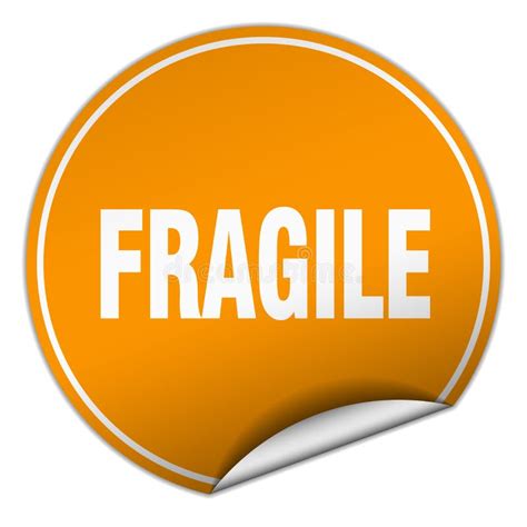 Fragile Sticker Stock Vector Illustration Of Isolated 153877754