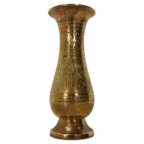 Vintage Brass Vase From India 1960s For Sale At 1stdibs Solid Brass Vase Made In India Value