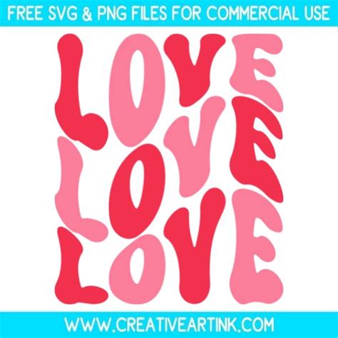 Retro Love Svg Free Svg Creativeartink