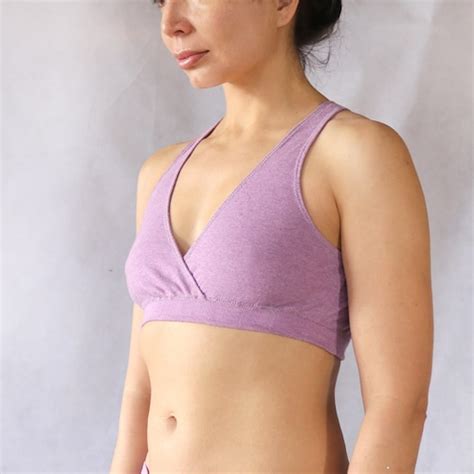 100 Organic Cotton Bralette Comfortable Breathable Bra Etsy