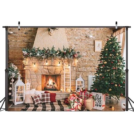 Amazon Dudaacvt X Ft Christmas Fireplace Theme Backdrop For