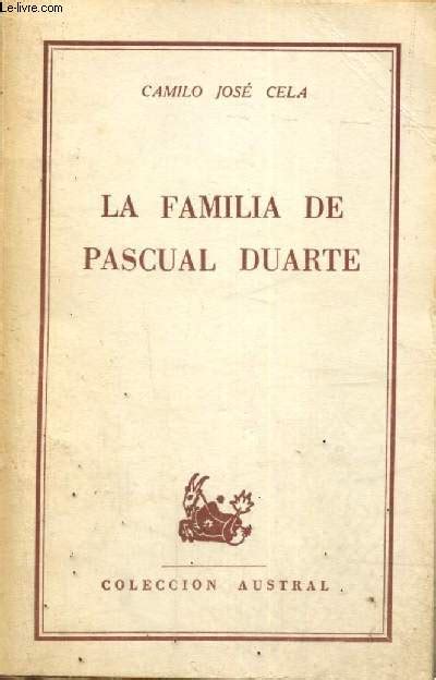 La Familia de Pascual Duarte by Cela Camilo José bon Couverture souple