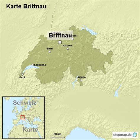 StepMap Karte Brittnau Landkarte für Schweiz