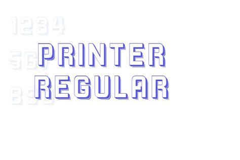 Printer Regular - Font Free [ Download Now ]