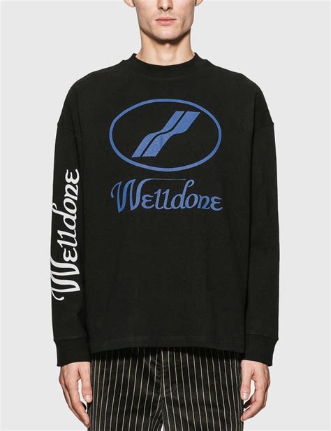 We11done We11done Logo Long Sleeve T Shirt Hbx