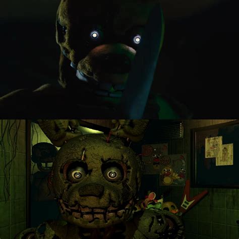 I love that the eyes of Springtrap are faithful to the FNAF 3 design