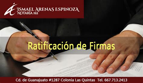 Notaria Que Es La Ratificaci N De Firmas