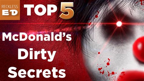 Top 5 Dirty Mcdonalds Secrets Revealed Reckless Ed Youtube