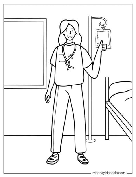 22 Doctor And Nurse Coloring Pages Free Pdf Printables