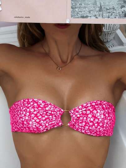 Shop Bandeau Swimwear Bandeau Bikini SHEIN USA