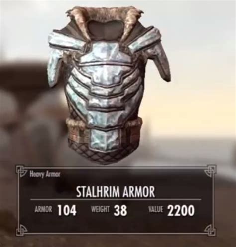 Skyrim Dragonborn Stalhrim Armor The Video Games Wiki