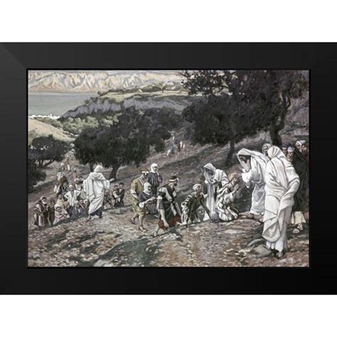 Tissot James Jacques X Black Modern Framed Museum Art Print Titled