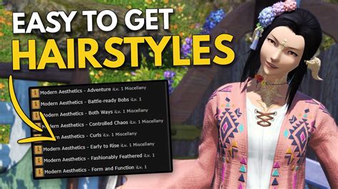 Every Unlockable Hairstyle in FFXIV - YouTube