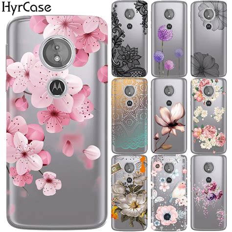 Hyrcase Flower Silicon Cover For Motorola Moto G6 Play Sexy Lace Floral Soft Tpu Case For