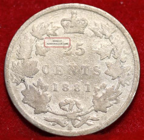 H Canada Cents Silver Foreign Coin S H