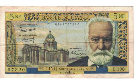 France Nouveaux Francs Victor Hugo C Fayette Ef