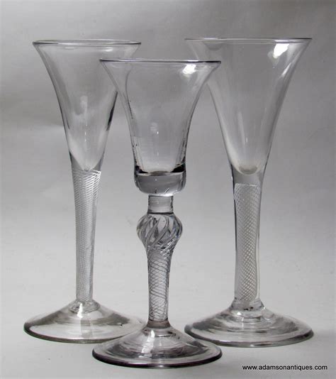 Adamson Antiques Composite Stem Air Twist Wine Glass