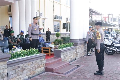 Polri Dan TNI Di Kota Dumai Gelar Apel Sinergitas Dalam Rangka