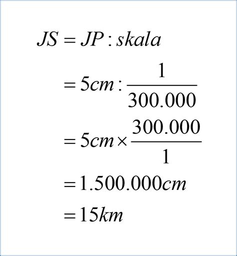 rumus jarak sebenarnya  jarak peta edukasilifcoid images