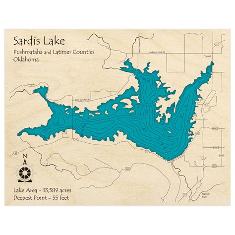 Sardis Lake Custom Laser Cut Art – Lake Art LLC