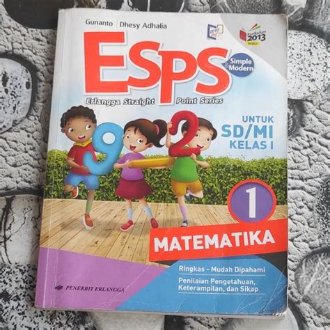 Jual Buku Esps Untuk Sd Mi Kelas 1 Matematika K13 Revisi Original Di Lapak Raffael Bookstore