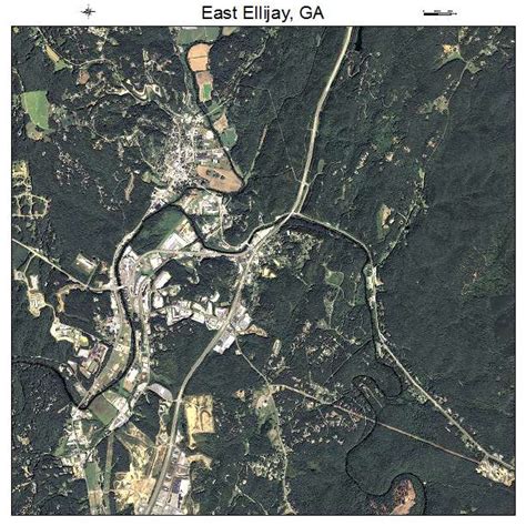 Aerial Photography Map of East Ellijay, GA Georgia