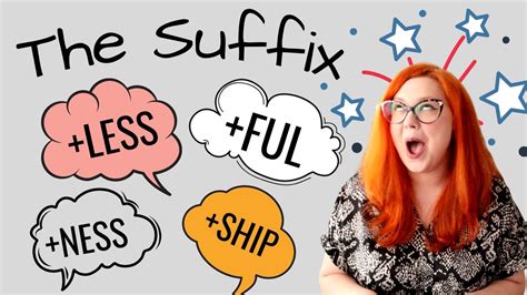 The Suffix In English Ful ️ Less ️ Ness ️ Ship ️ Youtube