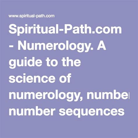 Spiritual Numerology A Guide To The Science Of Numerology